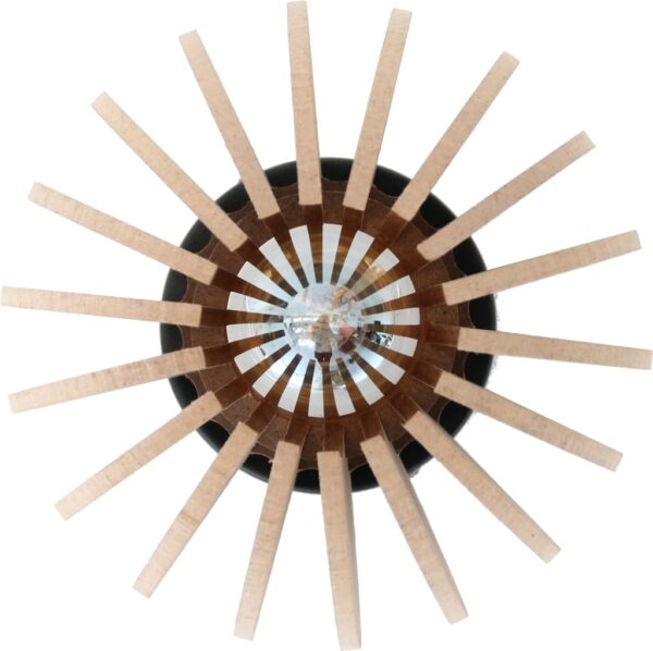 Applique WRECKING BALL Brut – Ø 20 cm – Bois recyclé – Image 3