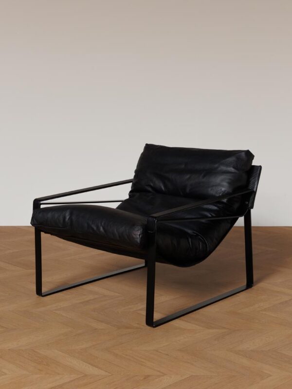 Fauteuil Gabor – Cuir noir