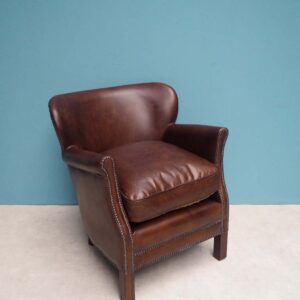 Fauteuil Turner – Cuir marron