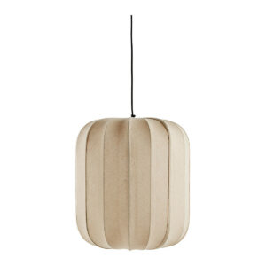 Suspension CALYPSO – Toile de jute crème – Ø 45 cm