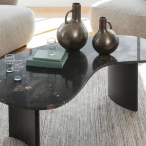Table basse Pia – Marbre noir