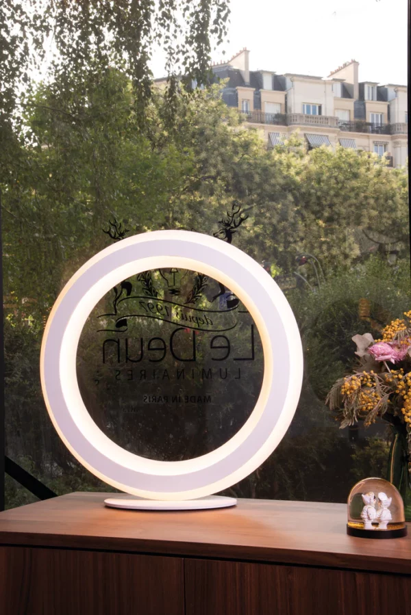 Lampe ZEPTO – Acier époxy – Ø 50 cm – LED indirecte